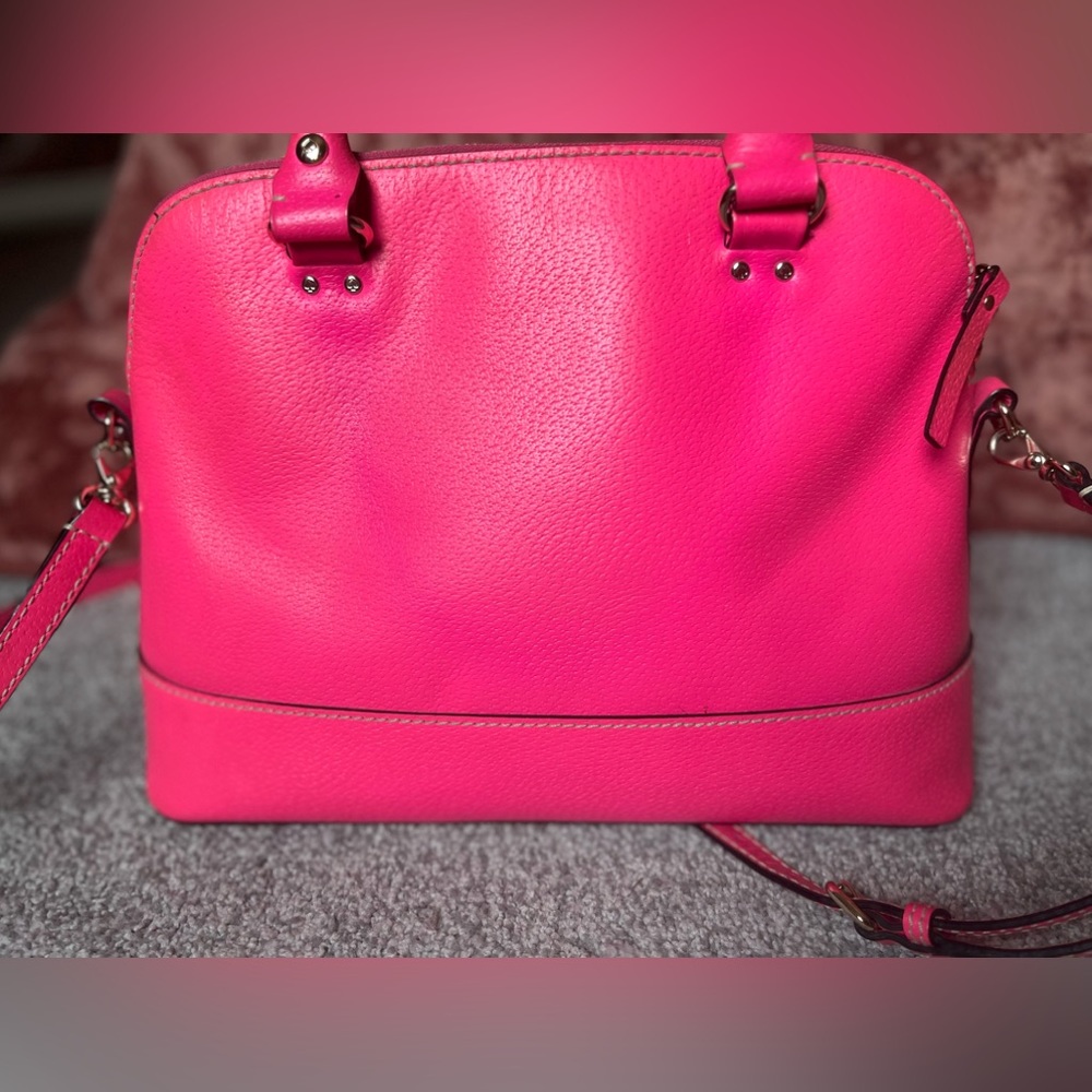 kate spade Hot Pink Leather Crossbody Satchel - Picture 4 of 16